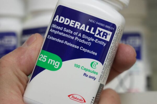 Buy Adderall online genuine prescription tablet bottle at USATrustPharmacy